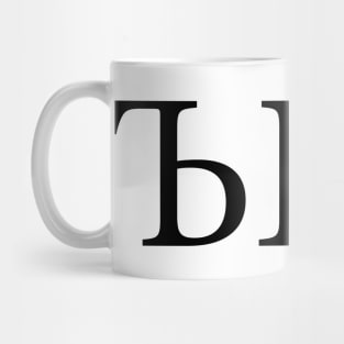 Russian meme (black) Mug